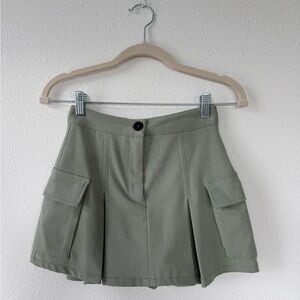 Bershka Green Utility Skort